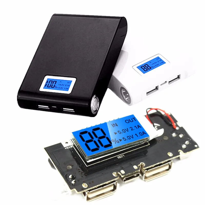 

Universal Safety Dual USB 5V 1/2.1A Power Bank 18650 Battery Charger PCB Board Power Module Accessories Pro for Mobile Phone DIY