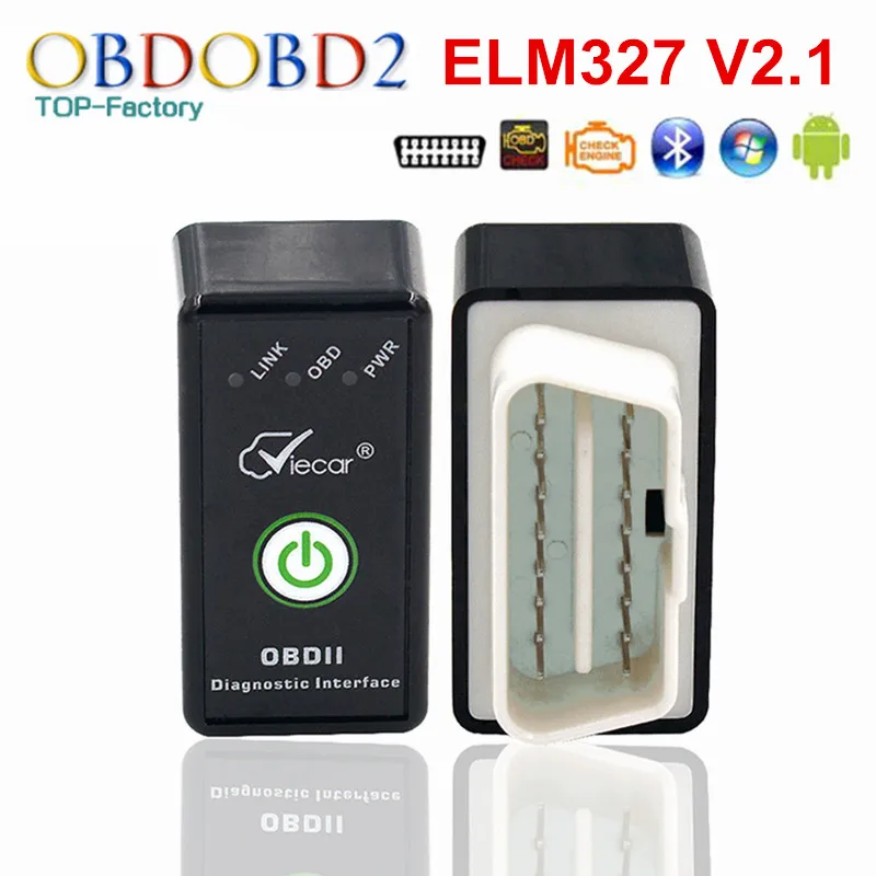 

Viecar Mini ELM327 Bluetooth ELM 327 Power Switch V2.1 OBD2 Diagnostic Tool With Multi-Languages On Android/Symbian/Windows
