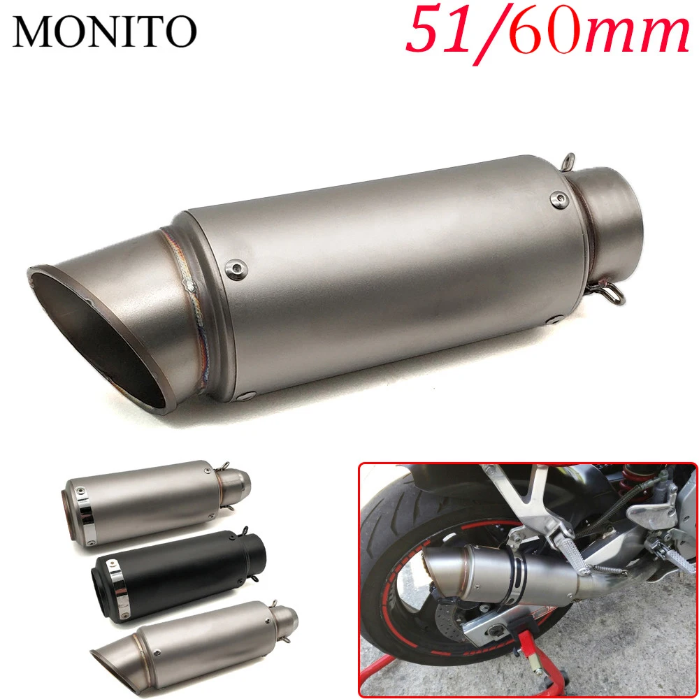 

For Suzuki GSX250 GSX550 GSX600 GSXR1000 GSXR1100 Katana Motorcycle SC Exhaust Pipe Scooter Escape GP Exhaust Muffler Universal