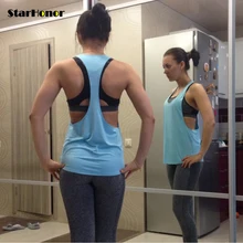 StarHonor Women Yoga Shirts Tops Fitness Sports Vest Sleeveless Shirts Tops Gym Clothes Shirt For Gym