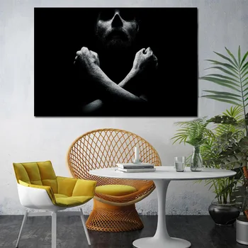 

Black Sails pirate man dark portrait simplistic art living room home wall art decor wood frame fabric poster YR109