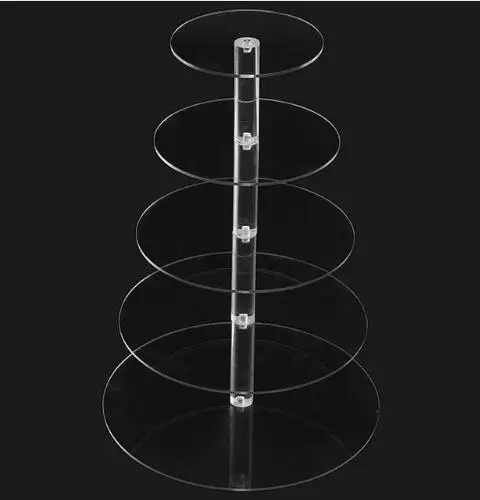 

3/5 Acrylic Cake Stand Wedding Birthday Party Decor Round Cup Cupcake Holder Events Dessert Sugarcrafts Display Stands Dropshipp