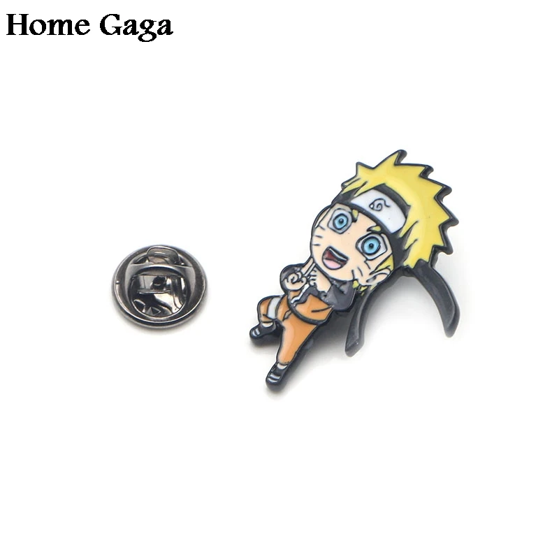 Homegaga ниндзя цинковые Мультяшные булавки для мужчин и женщин рубашек