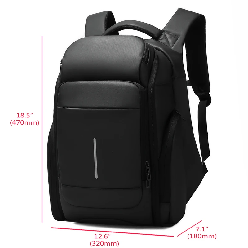 Negro hombres Mochila de viaje de 15,6 pulgadas portátil mochilas para Multi-capa bolsas hombre Mochila repelente al agua de negocios mochilas para n0010 Negro hombres Mochila de viaje de 15,6 pulgadas portátil mochilas para Multi-capa bolsas hombre Mochila repelente al agua de negocios mochilas para n0010