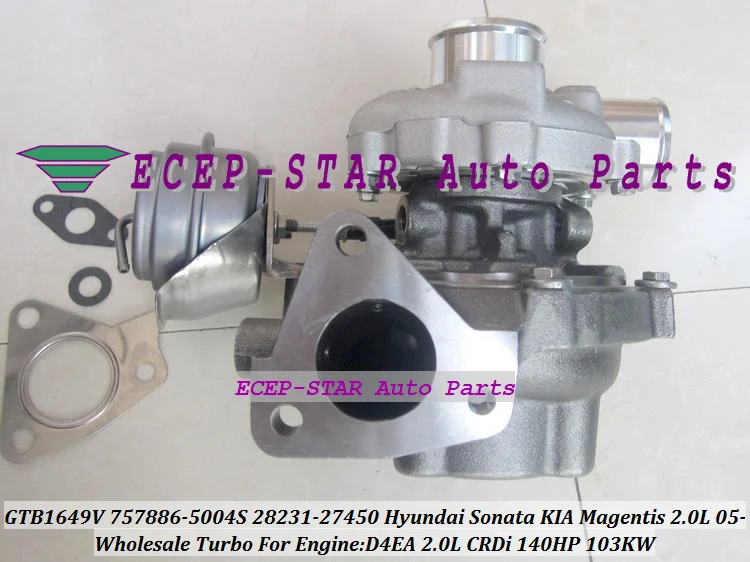 Turbo GTB1649V 757886-5004S 757886 28231-27450 Turbocharger For Hyundai Tucson Santa Fe KIA Carens ceed Magentis 2.0L CRDi D4EA (4)