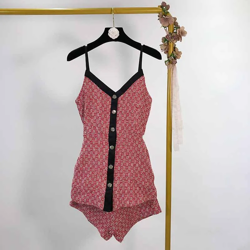 

2019 autumn new fashion sling retro bottoming jumpsuit