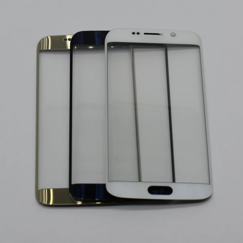 

10pcs Top quality Outer Lens Glass For samsung galaxy S6 edge G925 G925F S6 edge plus g928 Touch Screen Front Glass with logo