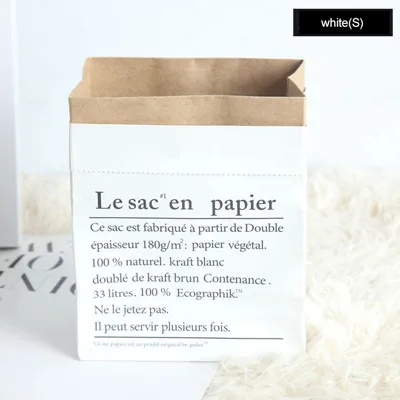 Ваза в скандинавском стиле, мини-сумка для хранения крафт-бумаги, домашняя Цветочная композиция, свадебная Цветочная основная сушеная сумка для хранения, бумажный пакет - Цвет: white small