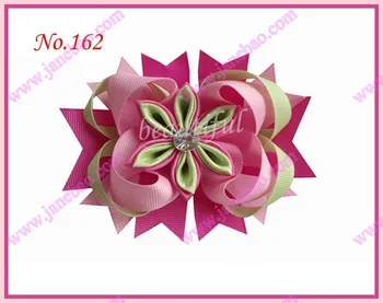 

free shipping 500pcs Romantic hair bows Kanzashi boutique hair clips popular girl hair accessories
