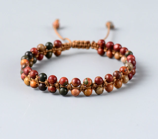 High Fashion Pico Stone Braided Bracelet Handmade String High Fashion Pico Stone Braided Bracelet Handmade String Friendship Dropship Custom Bracelets