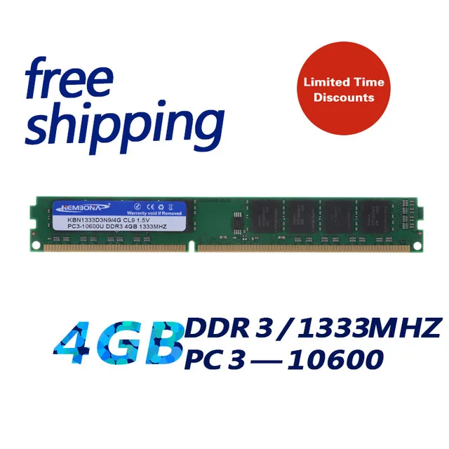 Best Offers KEMBONA full tested DDR3 1333Mhz 4GB Brand New Desktop Ram Memory for Desktop RAM Memory / Free Shipping!!! Best Offers KEMBONA full tested DDR3 1333Mhz 4GB Brand New Desktop Ram Memory for Desktop RAM Memory / Free Shipping!!!