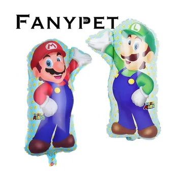 

50pcs/lot Large size Super Mario Balloons Baby shower girl boy helium balloon Happy Birthday Party Decorations kids Classic Toys