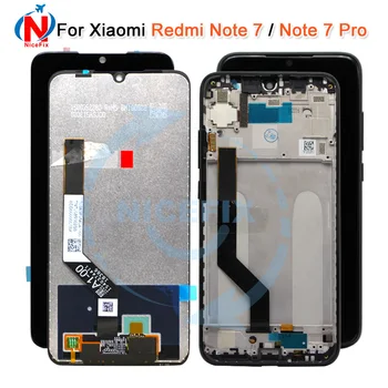 

Original 10 touch Xiaomi Redmi Note 7 Note7 Global LCD Display Screen Digitizer assembly with frame Redmi Note7 Note 7 lcd