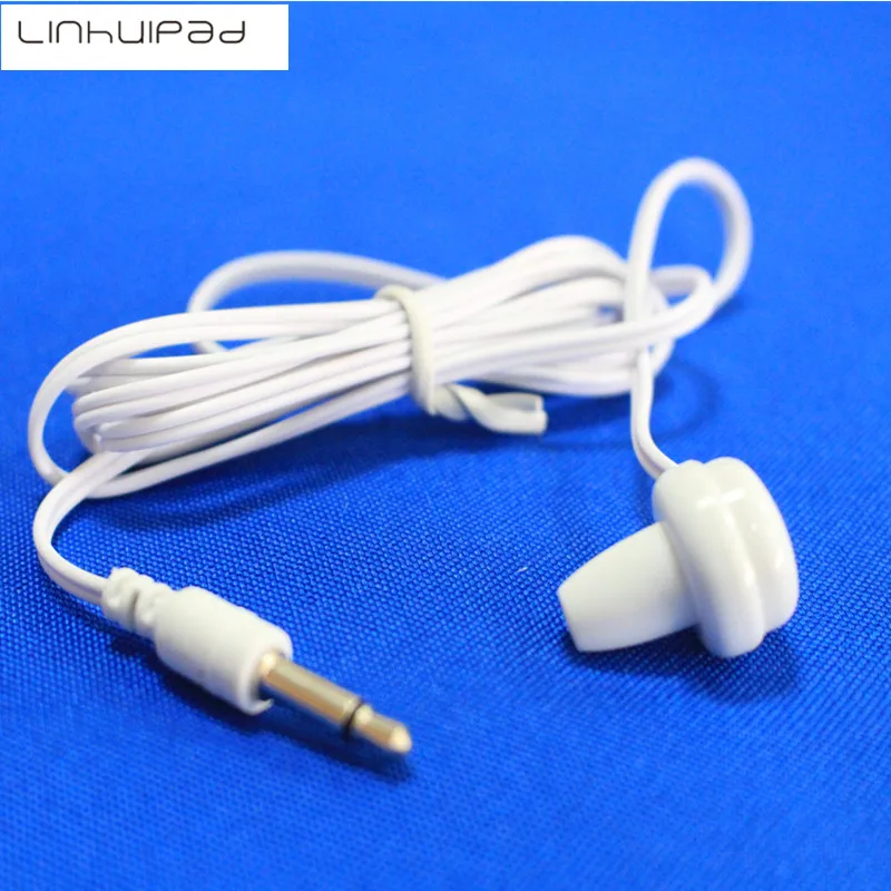 Linhuipad 2 шт. 1-бутон одного уха наушник пациента in-Ear на одной стороне моно-наушники