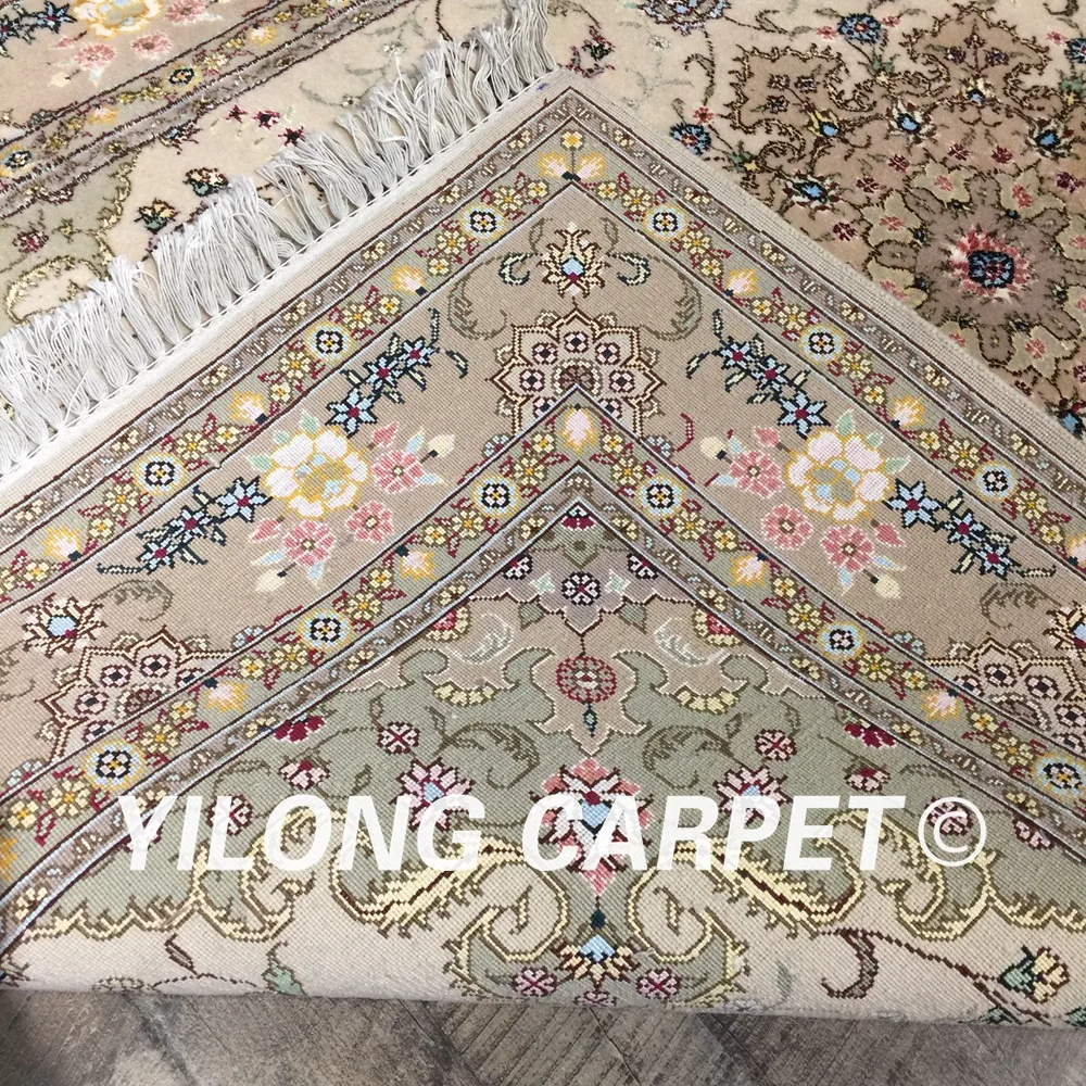 Yilong 4 'x 6' Шерстяной Шелковый персидский ковер с ручками прочный китайский
