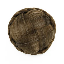 Красота синтетические волосы зажим для косичек в пучке волос шиньон женский валик-бублик Бун блонд коричневый черный термостойкий