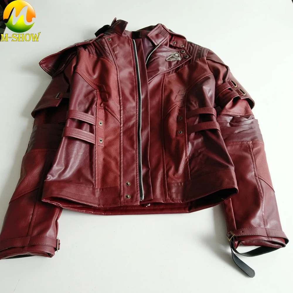 Chaqueta Star Lord Guardians of The Galaxy 2 Star Lord, карнавальный костюм, кожаное пальто для косплея, куртка на Хэллоуин для мужчин, на заказ