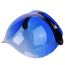NENKI Universal 3-Snap Flip up Adjustable Lens Bubble Visor Face Shield Mask for Motorcycle Helmet Moto Capacete Casco Casque