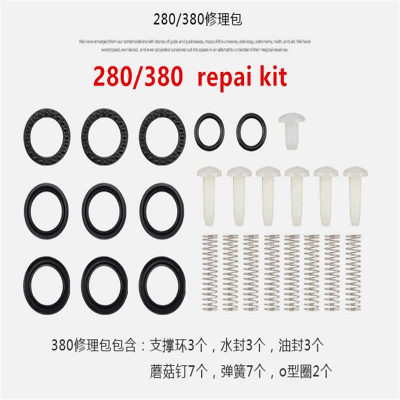 Car Repair Tools High Pressure Washers Car Wash Pump Head Consumables Spare Parts Kits Type 280/380/55/58