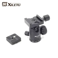 Çok popüler Xiletu T-0 Taşınabilir hafif Topu Kafa ve Kelepçe ve Montaj Plakası Için Tripod 1/4 '3/8 'Screw dijital(China)
