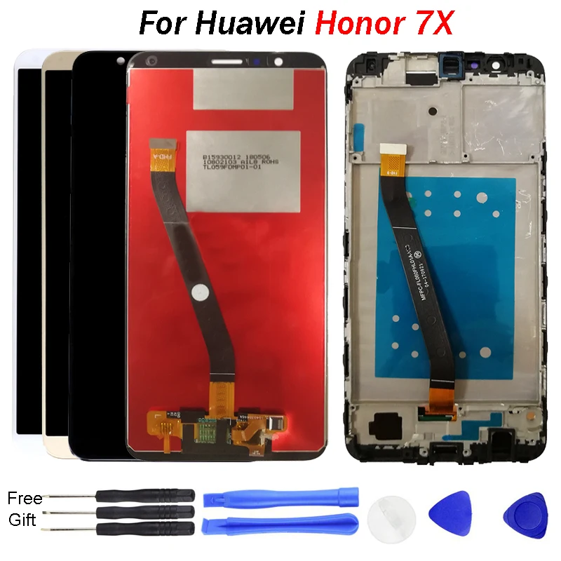 

For Honor 7X LCD Display Touch Screen Assembly Replacement for Honor 7X Screen Honor7X display BND-L21 L22 L24 LCD frame tool