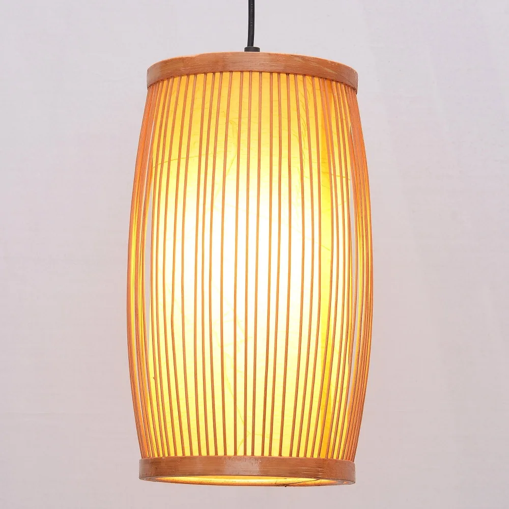 

South Asian Bamboo Dining Room Ceiling Pendant Lamp Japanese Corridor Restaurant Pendant Lights Country Rustic Hallway Hanging