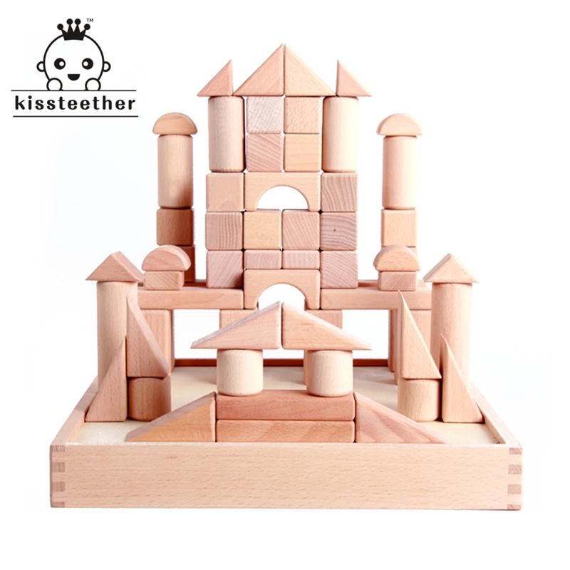 72pcs Wood Beech Solid Building Blocks Can Bite Safe Eco Friendly Baby Assembled Toys Baby Puzzle Gift Inspired Toddler baby-building-blocks-wooden : image 72pcs Wood Beech Solid Building Blocks Can Bite Safe Eco Friendly Baby Assembled Toys Baby Puzzle Gift Inspired Toddler baby-building-blocks-wooden