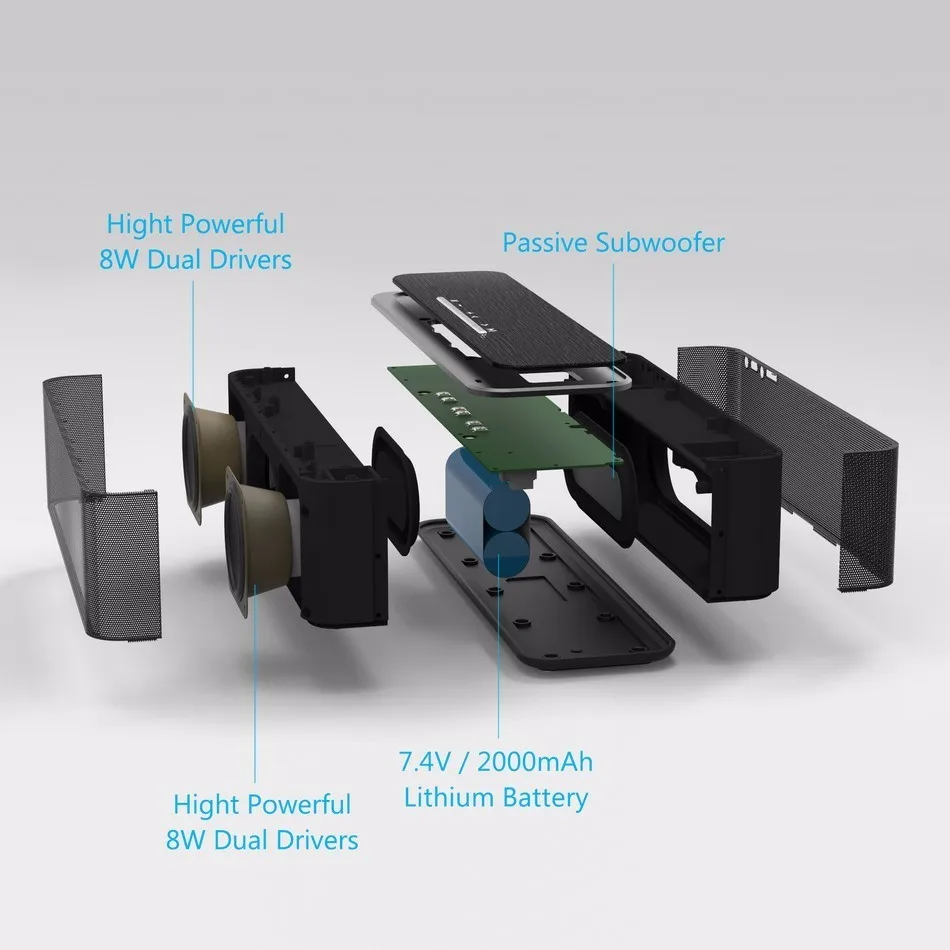 W-king X8 портативный bluetooth-динамик как элемент t6 altavoces с NFC