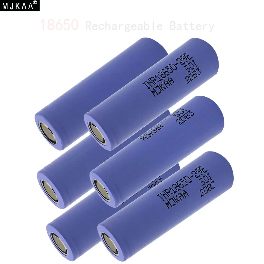 

6pcs 18650 2900mAh Rechargeable Batteries 3.7v Lithium Li-ion Battery for Power Bank Flashlight Headlight 18650 Batteries
