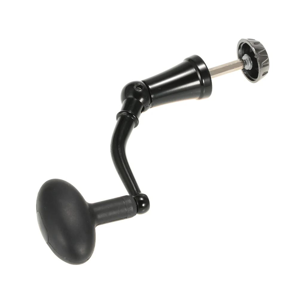 

Lixada Fishing Reel Handle Aluminum Alloy Rotary Knob Foldable Power Handle for Spinning Reel Replacement Handle Nonslip Grip