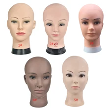 Лысый манекен голова с зажимом Женский манекен голова для изготовления парика шляпа дисплей косметологический манекен голова для практики макияжа