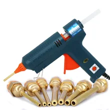150W Long Copper Nozzle Hot Melt Glue Gun Adjustable Temperature for 11mm Glue Sticks Professional Indusrial Adhesive Glue Gun