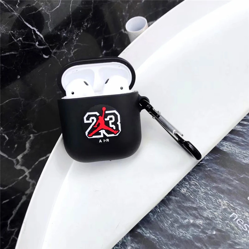 

New Jordan 23 pattern Airpods Case for Apple AirPods1/2 all-inclusive Wireless Earphone Charging Cover Bag Bluetooth Headset Box