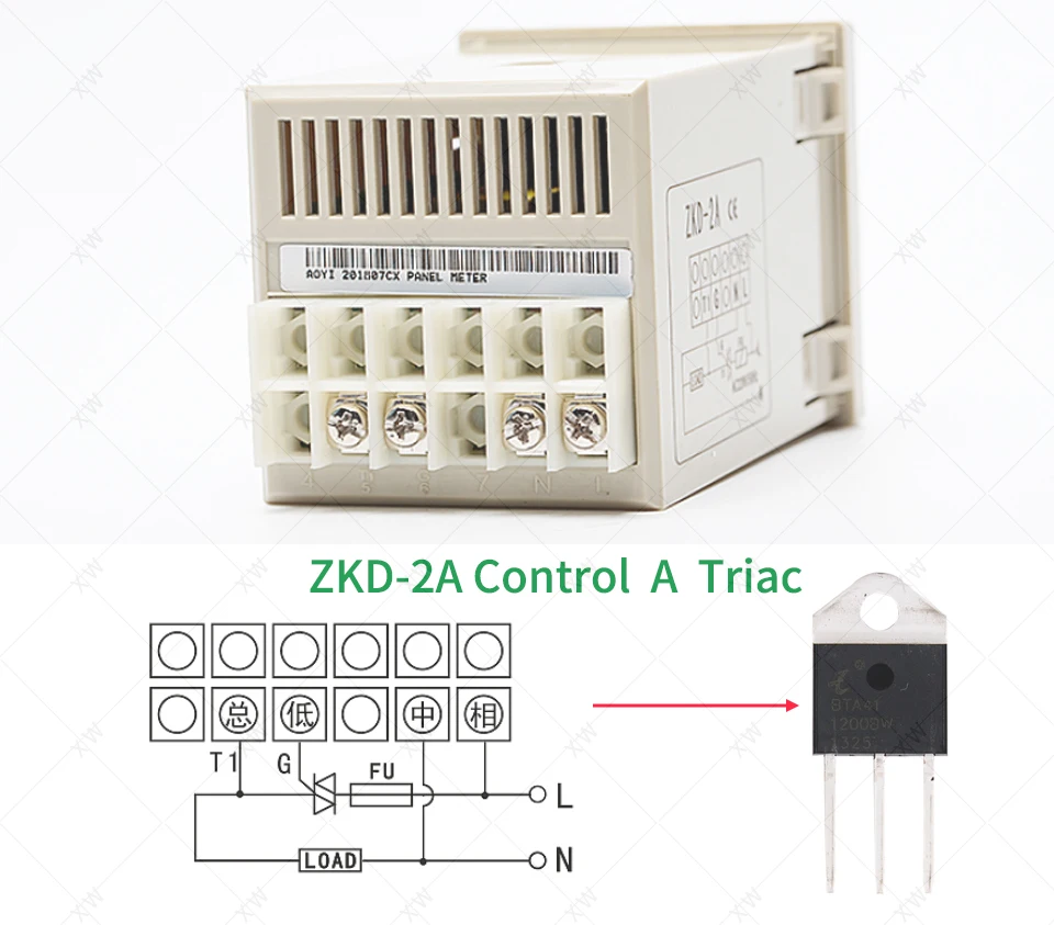 AOYI ZKD-6000/ZKD-2A digital display SCR voltage regulator Control Triac for PET Blowing machine