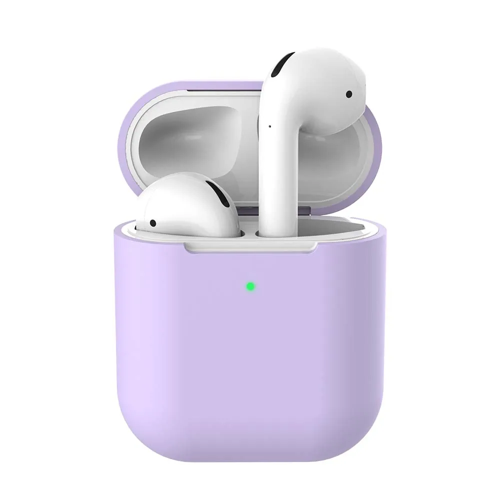 Bluetooth беспроводные наушники чехол для Apple AirPods 2nd ТПУ Силиконовые зарядки наушники Чехлы для Airpods 2 защитный чехол - Цвет: 08