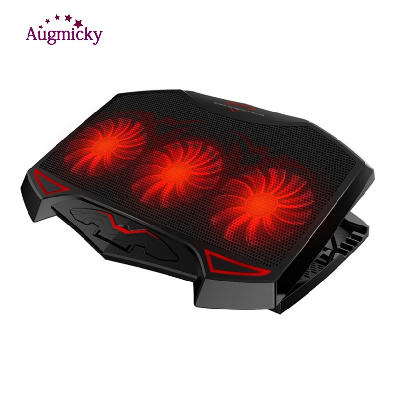 

Laptop Cooler Cooling Pad with LED 3 Silent fans USB 2.0 Notebook Adjustable stand Holder For macbook/Dell/Asus14"15.6" 17 inch