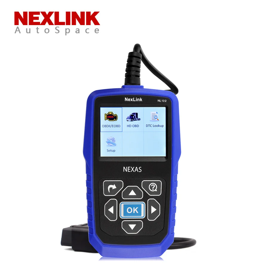 NexLink NL102 Universal OBD2 Car + Truck Scanner Heavy Duty Diesel Gasoline Auto Diagnostic Reader Tool for Volvo Isuzu NL-102