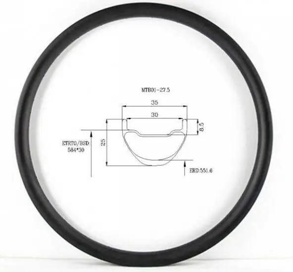 35 мм* 25 мм AM XC 29er 650B 26er карбоновые mtb диски clincher бескамерные совместимые горный Карбон mtb колеса логотип на заказ