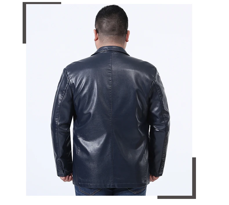 Мужские кожаные куртки 10XL 8XL 6XL модное свободное однотонное пальто из