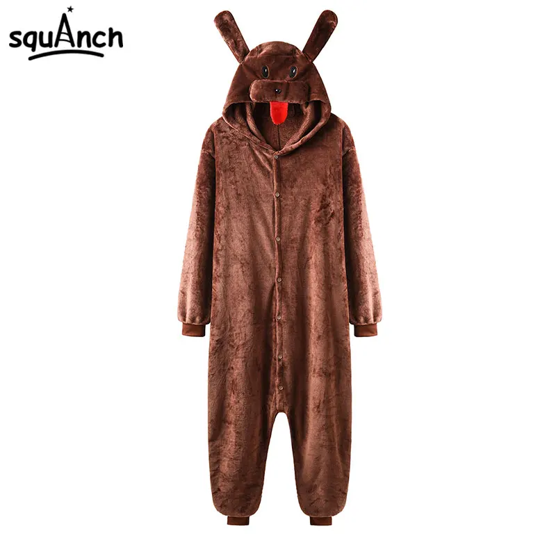 

Poodle Onesie Animal Dog Kugurumi Brown Pajama Cartoon Funny Suit Winter Women Men Adult Couple Festival Party Outfit Overall