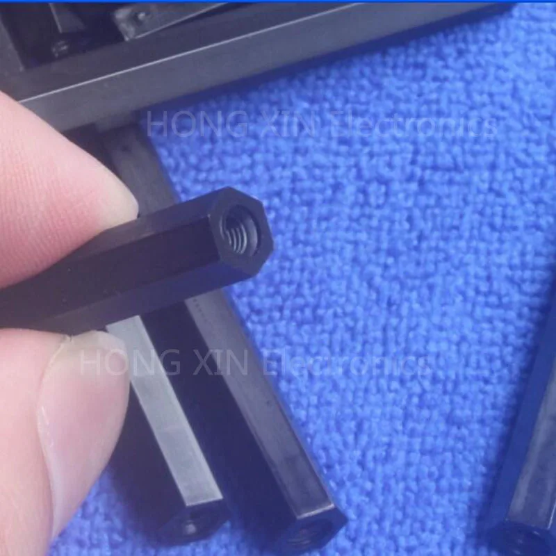 M3 * 25 + 6 1 шт. черный нейлон противостояние Spacer Стандартный Male Female мм комплект