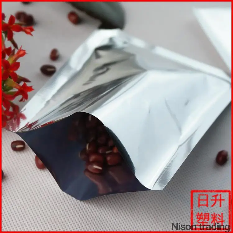 200pcs Flat Bag 9 13cm Aluminium Foil Heat Sealable Silver 200pcs Flat Bag 9 13cm Aluminium Foil Heat Sealable Silver Mylar Plastic Pouch Top Open Food Packaging Sachet In Storage Bags From Home Garden