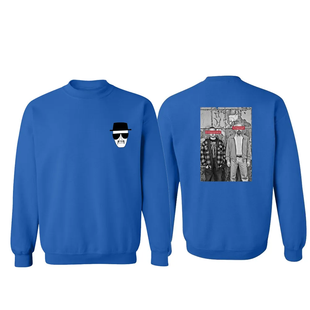 

Walter BreakingBad Plus Size Clothes Hoodies Sweatshirt Men's Pure Color Pullover Tops Loose Hooded Sweatshirt Tops