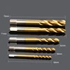 5PCS/Set HSS M3 M4 M5 M6 M8 Machine Spiral Point Straight Fluted Screw Taps Set Thread Metric Plug Drill Tap Tools Set ► Photo 2/5