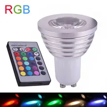 MARSWAL светодиодный высококачественный GU10 3 Вт RGB Светодиодный прожектор 16 цветов светодиодный светильник AC85-265V+ 24 клавиши ИК пульт дистанционного управления для спальни