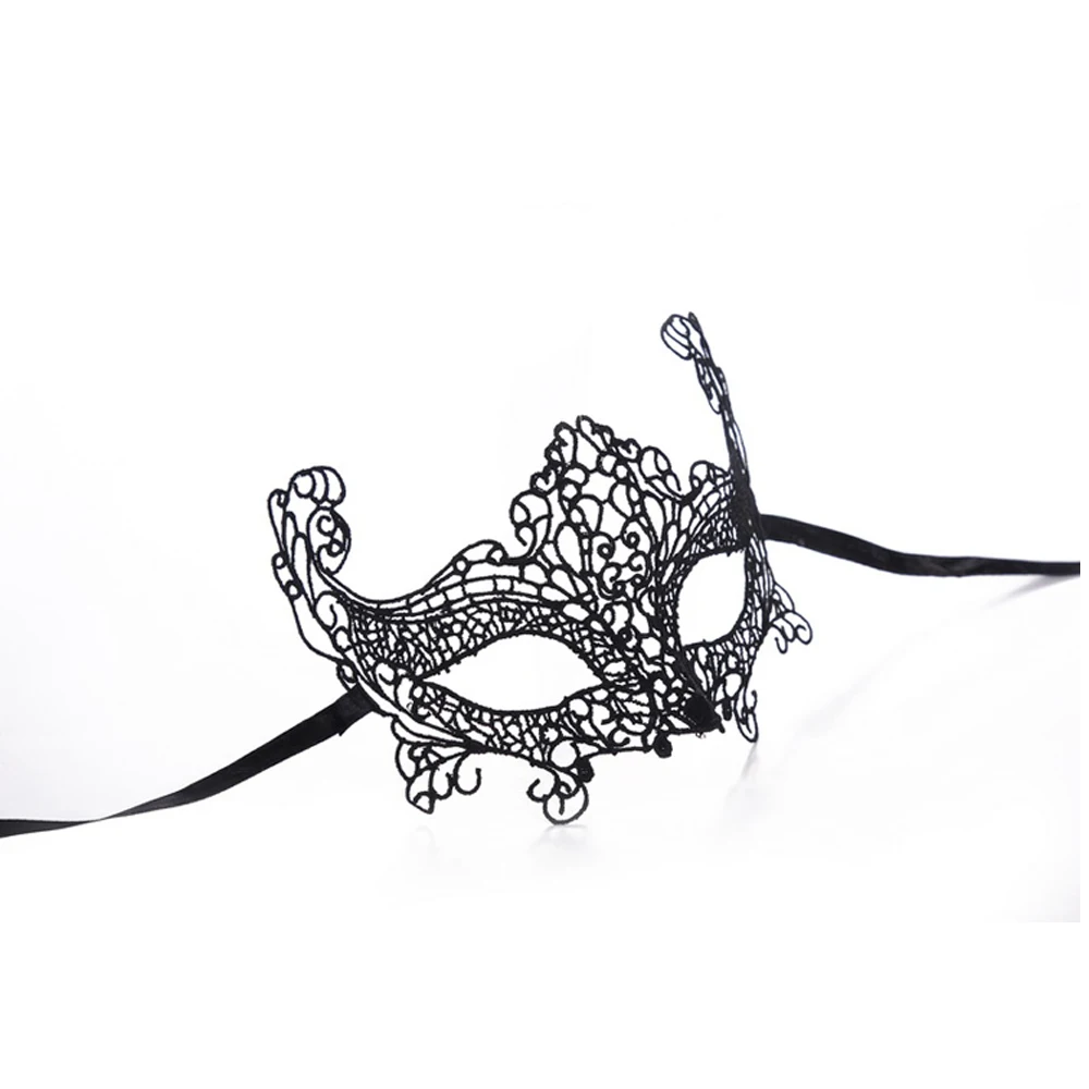 Карнавальный костюм Черные Кружевные маски для век эротические игрушки женские