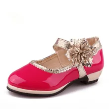 2016 neue sommer Herbst Kinder pu-leder sigle schuhe mädchen prinzessin und similer party schuhe Kleinkind casual schüler der schuhe