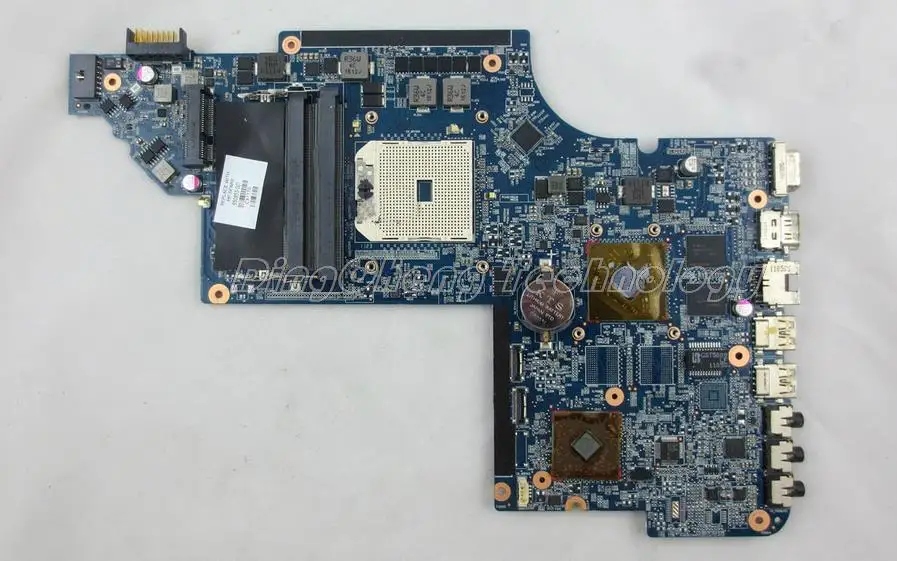 

SHELI laptop Motherboard For hp DV6 DV6-6000 650853-001 A70M DSC HD6490/512 non-integrated graphics card