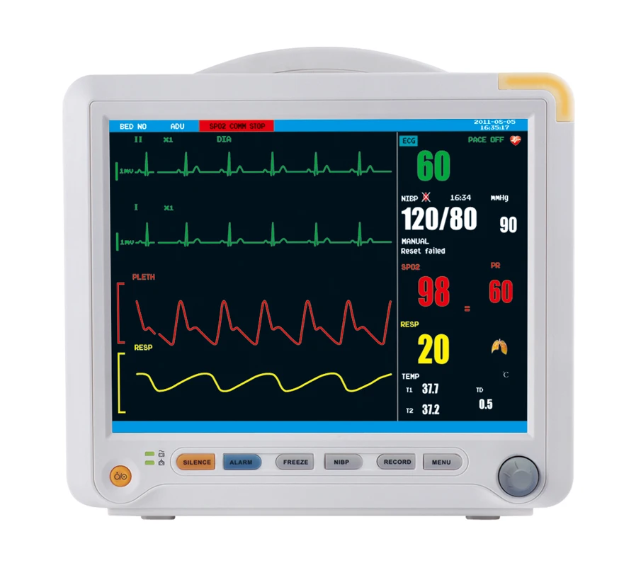 

ICU Patient Monitor Multi Parameter ECG SPO2 NIBP Temperature YK-8000B