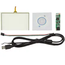 

5" 4 Wire Resistive Touch Panel USB Driver Card Kit For 5inch ZJ050NA-08C AT050TN22 LCD Screen